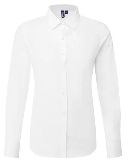 Womens Long Sleeve Recyclight Poplin Shirt - White
