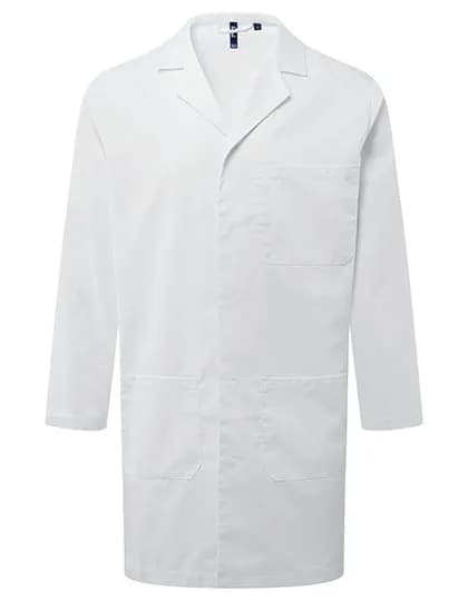 Essential 3-Pocket Work Coat - White