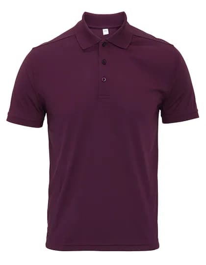 Men´s Coolchecker® Piqué Polo - Aubergine (ca. Pantone 5115C)