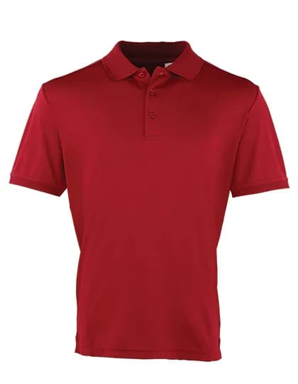 Men´s Coolchecker® Piqué Polo - Burgundy (ca. Pantone 216C)