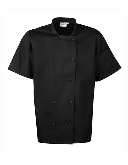 Short Sleeve Chef´s Jacket - Black (ca. Pantone Black C)