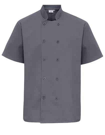 Short Sleeve Chef´s Jacket - Steel (ca. Pantone 7545C)