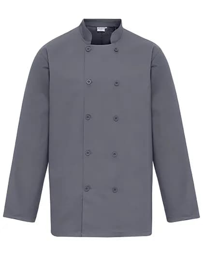 Long Sleeve Chef´s Jacket - Steel (ca. Pantone 7545C)