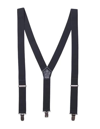 Clip On Trousers Braces/Suspenders - Steel (ca. Pantone Cool Grey 11C)