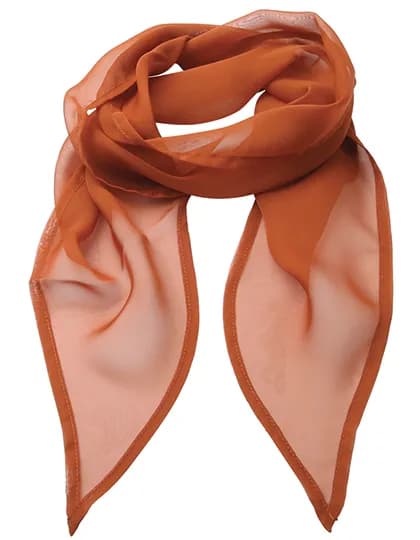 Women´s Colours Collection Chiffon Scarf - Chestnut (ca. Pantone 7525C)