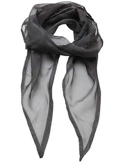 Women´s Colours Collection Chiffon Scarf - Dark Grey (ca. Pantone 431C)