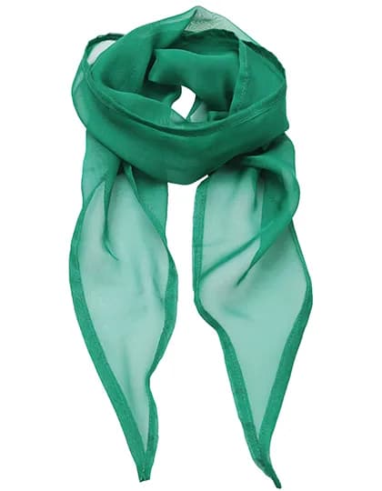 Women´s Colours Collection Chiffon Scarf - Emerald (ca. Pantone 341C)