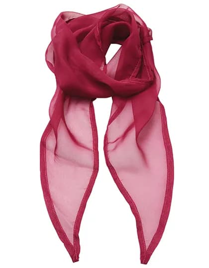 Women´s Colours Collection Chiffon Scarf - Hot Pink (ca. Pantone 214C)