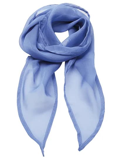 Women´s Colours Collection Chiffon Scarf - Midblue (ca. Pantone 2718)