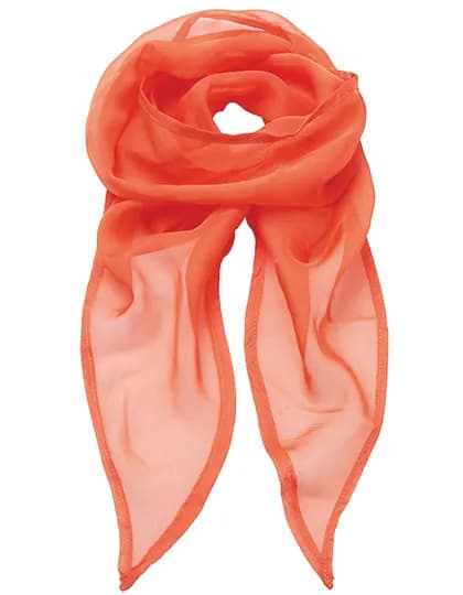 Women´s Colours Collection Chiffon Scarf - Orange (ca. Pantone 1655C)