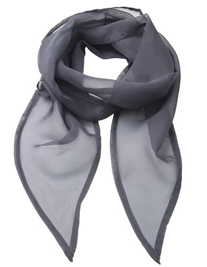 Women´s Colours Collection Chiffon Scarf - Steel (ca. Pantone 7545C)