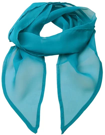 Women´s Colours Collection Chiffon Scarf - Teal (ca. Pantone 3155C)
