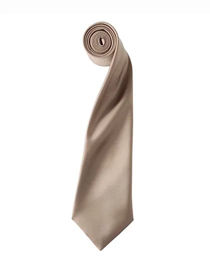 Colours Collection Satin Tie - Khaki (ca. Pantone 7503C)