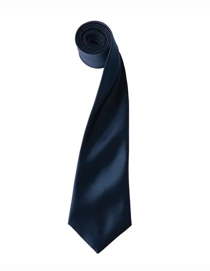 Colours Collection Satin Tie - Navy (ca. Pantone 2766C)
