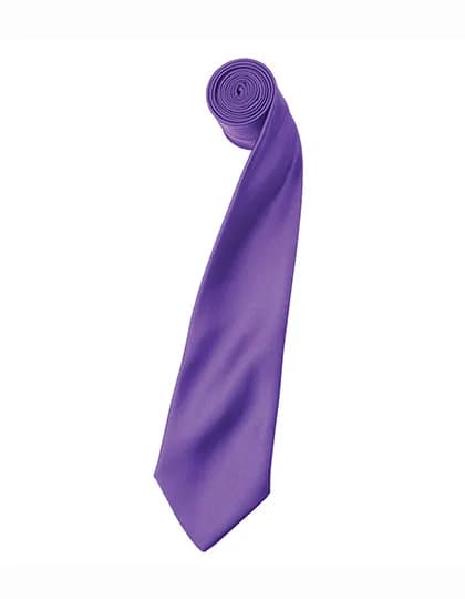Colours Collection Satin Tie - Rich Violet (ca. Pantone 2587C)