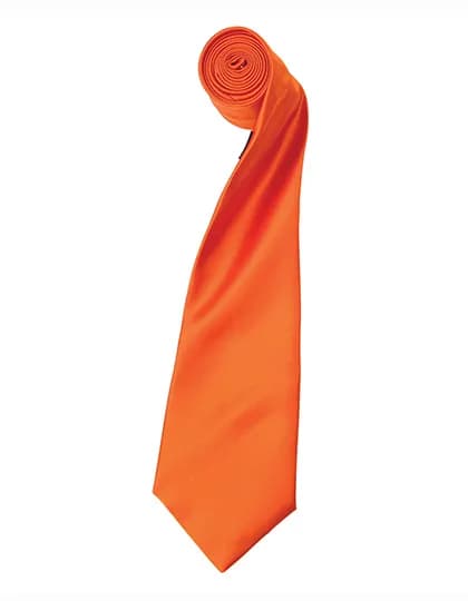 Colours Collection Satin Tie - Terracotta (ca. Pantone 159C)