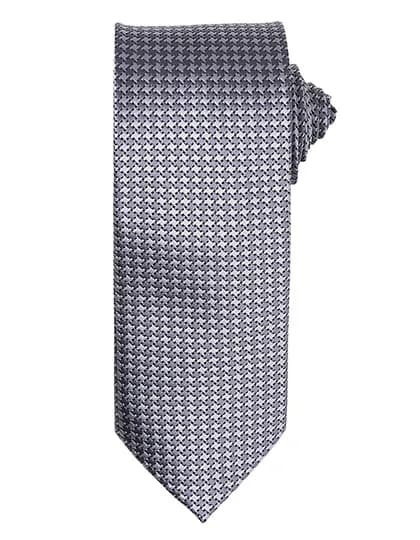 Puppy Tooth Tie - Silver (ca. Pantone Cool Gray 7C)
