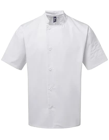 Essential Short Sleeve Chef´s Jacket - White