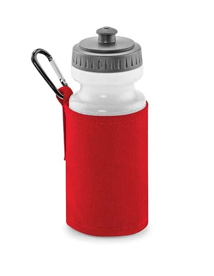 Water Bottle And Holder - Classic Red