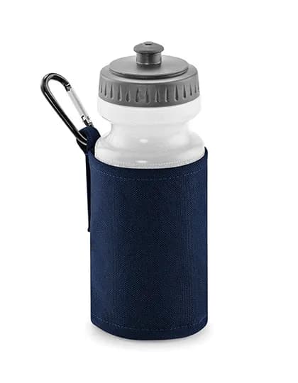 Water Bottle And Holder - French Navy