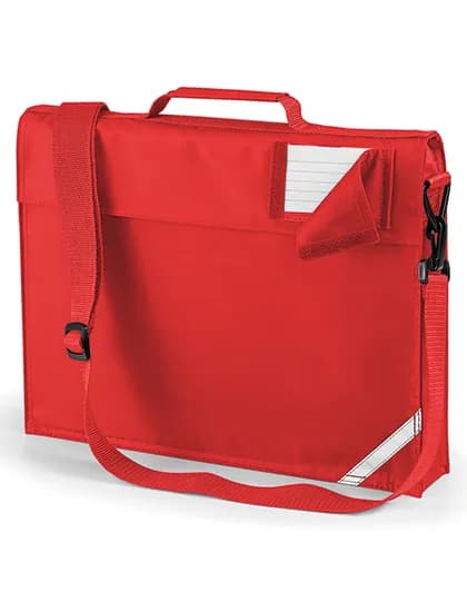 Junior Book Bag With Strap - Bright Red