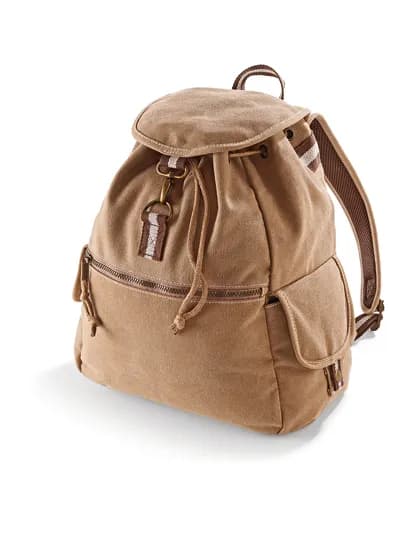 Vintage Canvas Backpack - Sahara