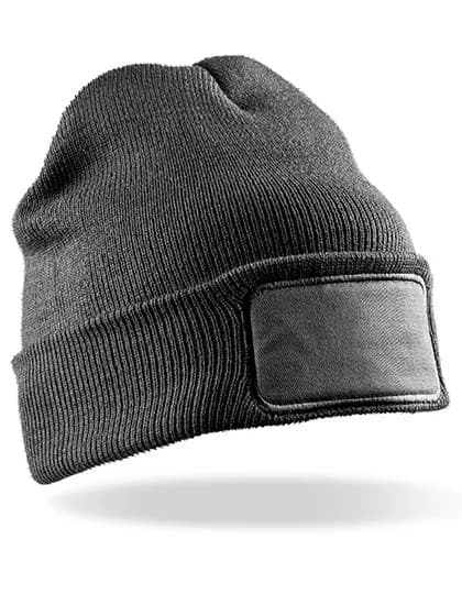 Double Knit Printers Beanie - Grey