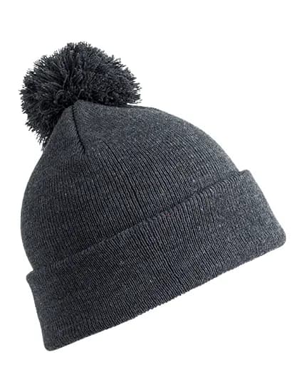 Pom Pom Beanie - Grey