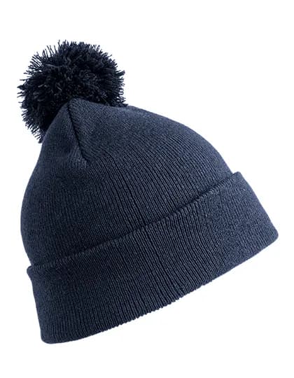 Pom Pom Beanie - Navy