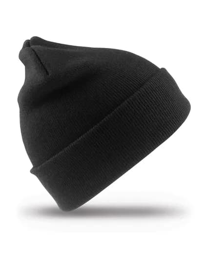 Junior Woolly Ski Hat - Black