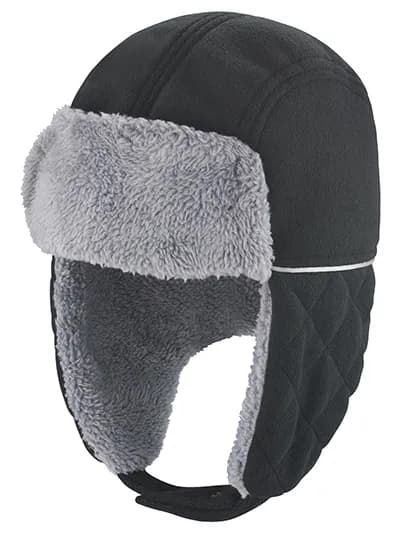 Ocean Trapper Hat - Black/Grey