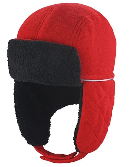 Ocean Trapper Hat - Red/Black