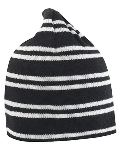 Team Reversible Beanie - Black/White/Black