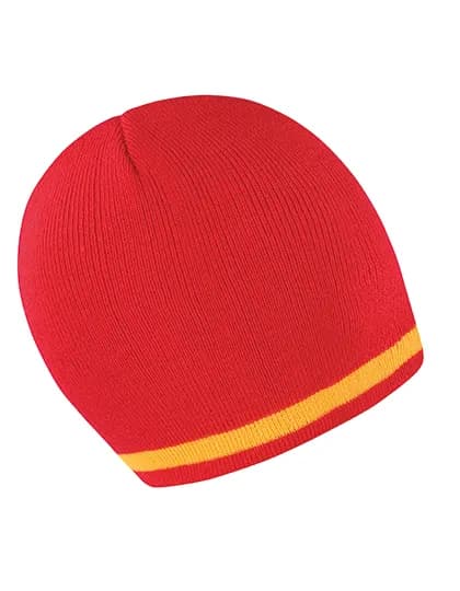 National Beanie - Red/Yellow
