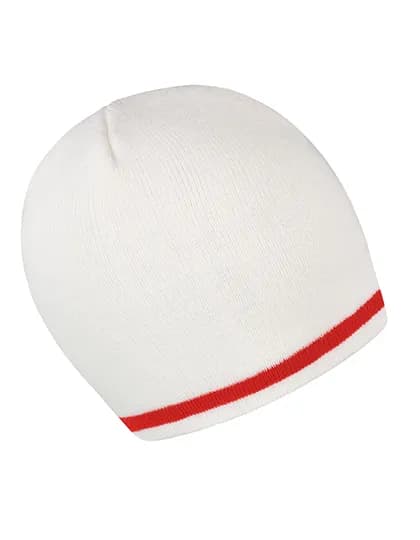 National Beanie - White/Red