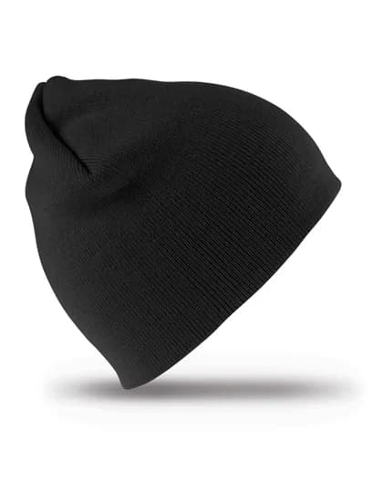 Soft Feel Cuffless Beanie - Black