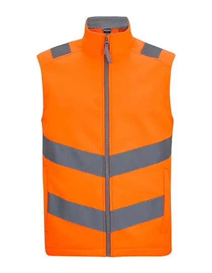 Hi-Vis Pro Contract Ablaze Softshell Bodywarmer - Orange