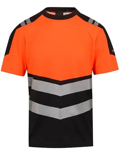 Hi-Vis X-Pro T-Shirt (Class 1) - Black/Orange