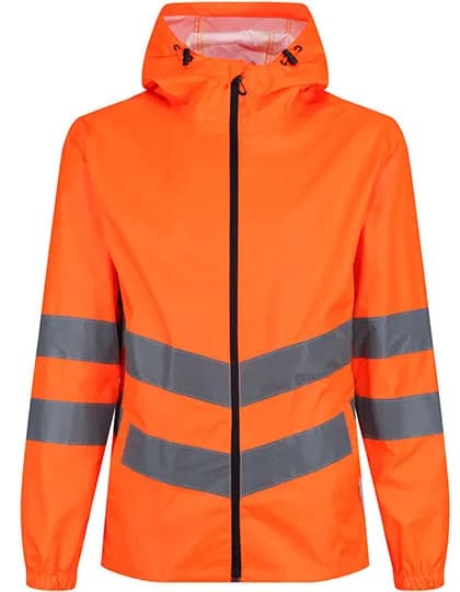 Pro Hi-Vis Packaway Jacket - Orange