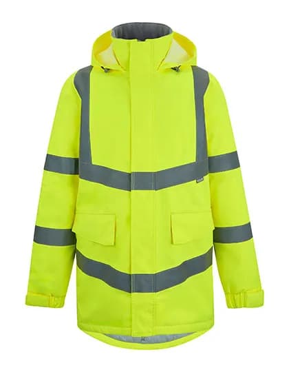 Hi-Vis Pro Contract Dover Parka Jacket - Yellow