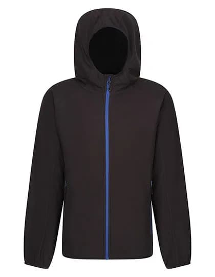 Navigate Hooded Full Zip Fleece - Black/New Royal