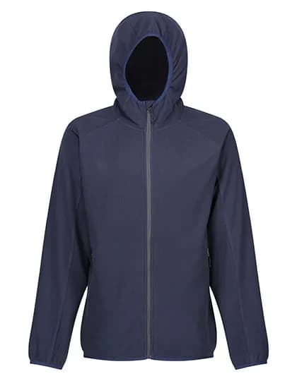 Navigate Hooded Full Zip Fleece - Navy/Seal Grey