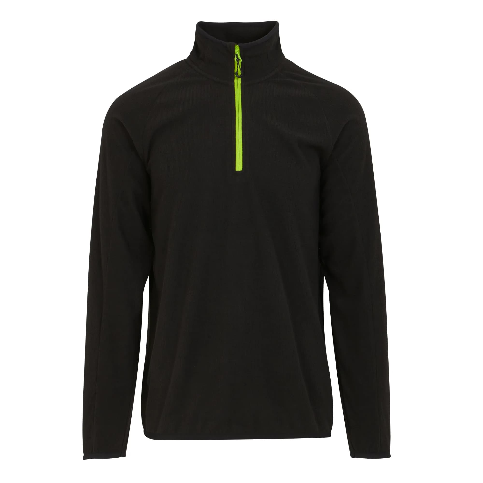 Navigate Half Zip Fleece - Black/Lime