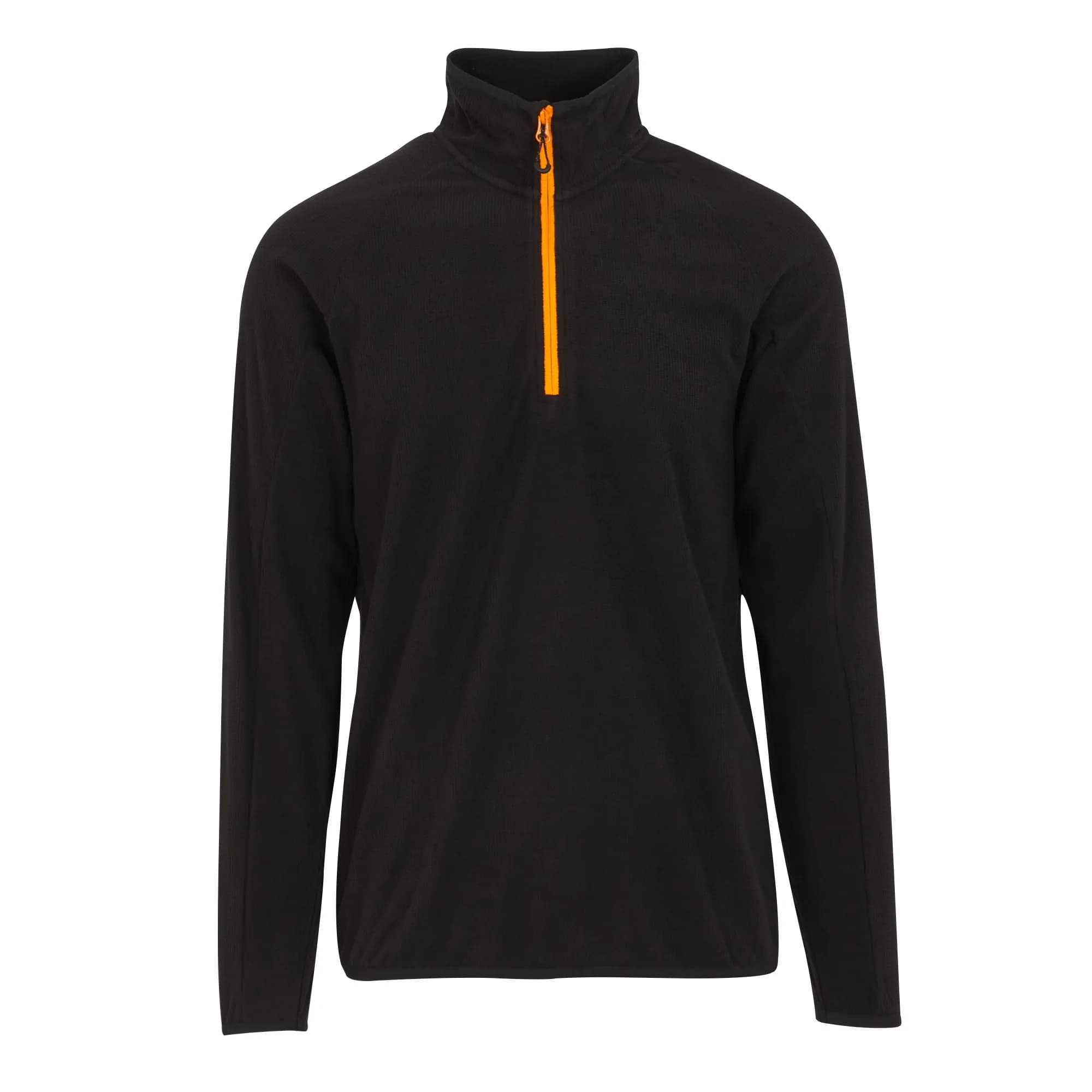 Navigate Half Zip Fleece - Black/Orange Pop