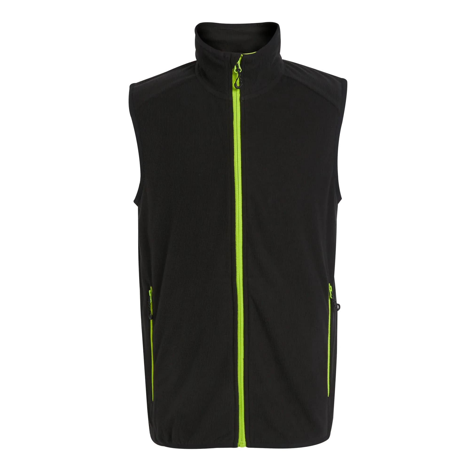 Navigate Fleece Bodywarmer - Black/Lime