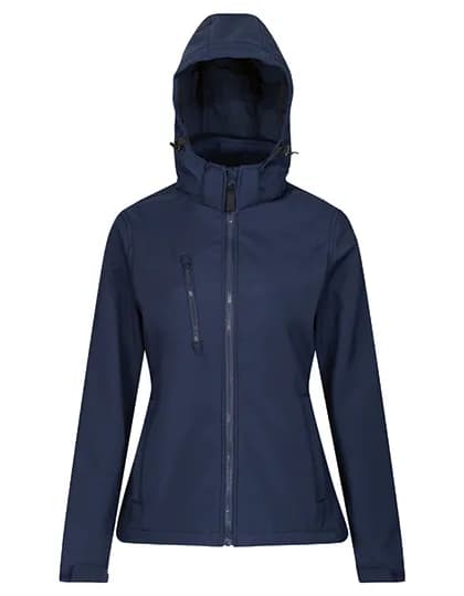 Women´s Venturer 3-Layer Printable Hooded Softshell Jacket - Navy/Navy