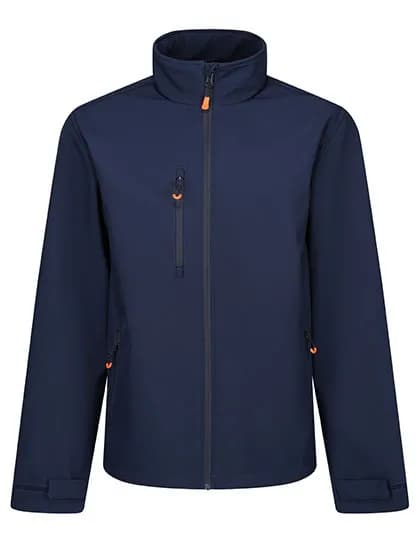 Thermogen Powercell 5000 Heated Softshell Jacket - Navy/Magma Orange