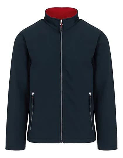 Ascender 2-Layer Softshell Jacket - Navy/Classic Red