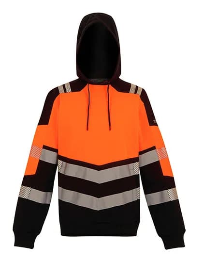 Hi-Vis X-Pro Hoodie (Class 2) - Black/Orange