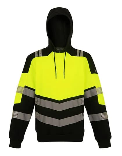 Hi-Vis X-Pro Hoodie (Class 2) - Black/Yellow